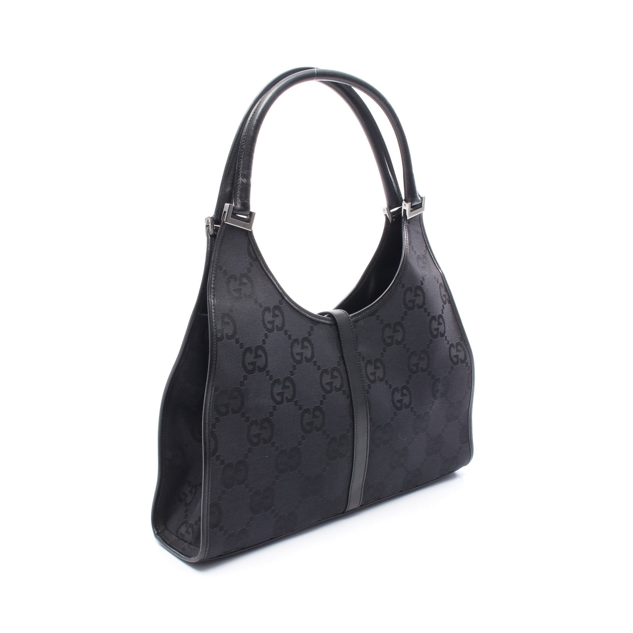 GUCCI グッチショルダーバッグ ジャッキーブラックGGキャンパス