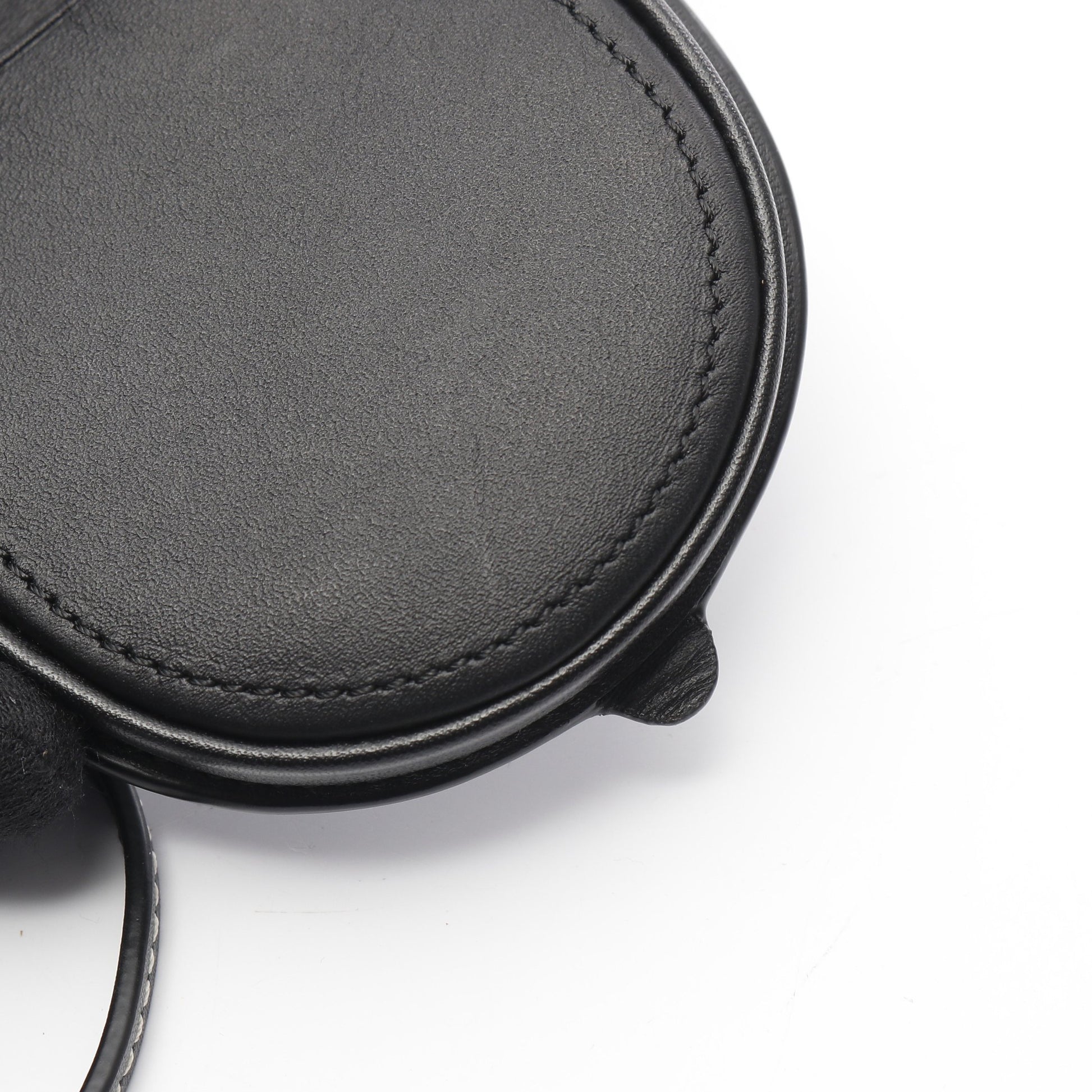 ヒールポーチ スモール コインケース レザー ブラック ショルダー  