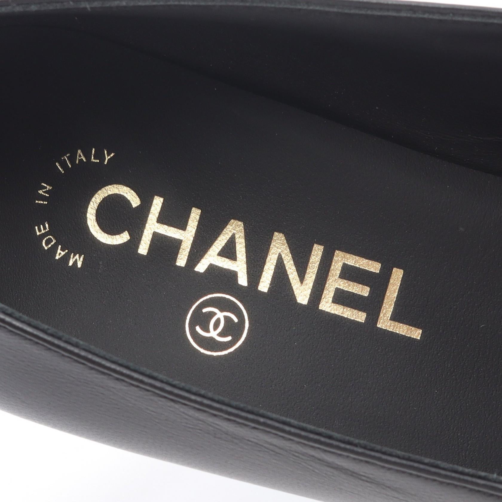 ココマーク カメリア パンプス レザー エナメルレザー ブラック