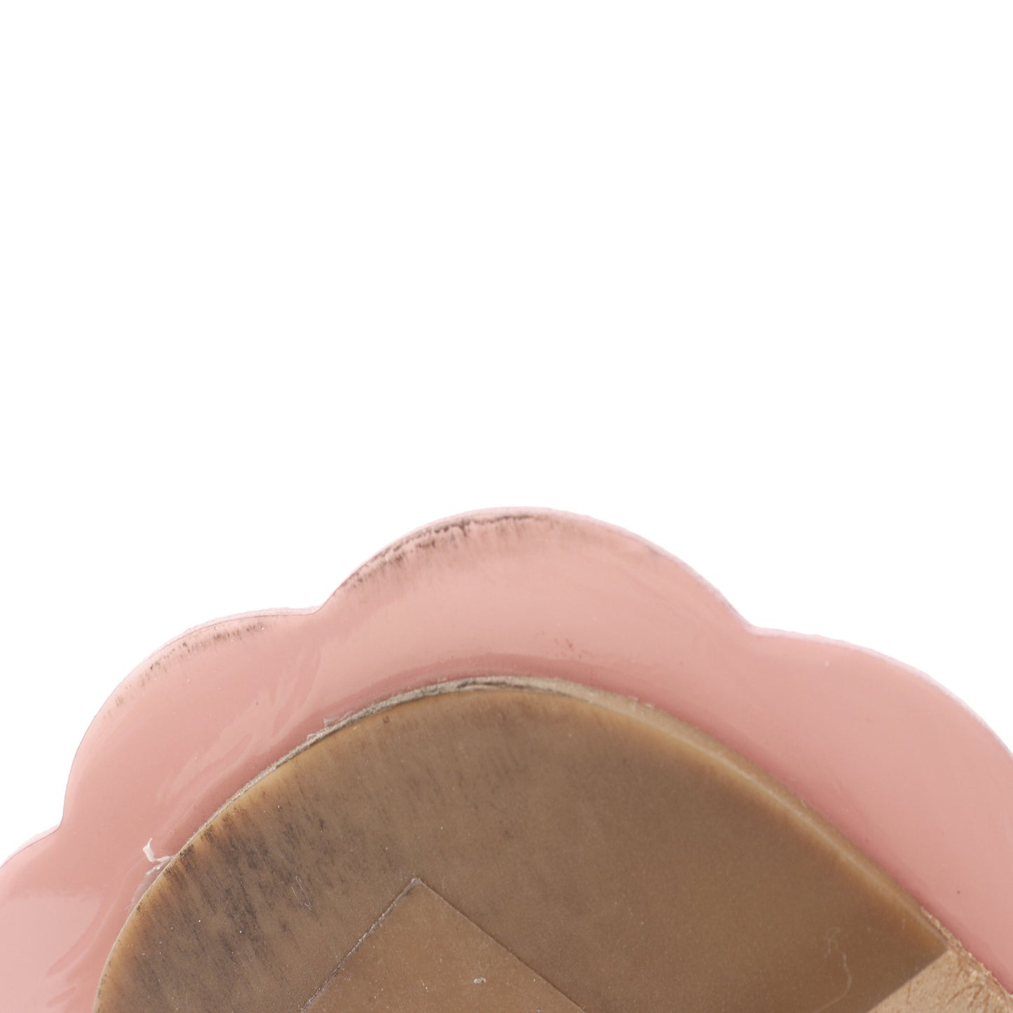 フラワー スライドサンダル エナメルレザー ブラック ピンク ミュウミュウ シューズ miu miu