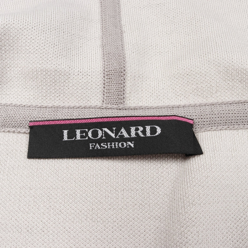 ニット ラップコート ダウンコート ウール グレー レオナールファッション アウター LEONARD FASHION
