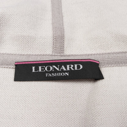 ニット ラップコート ダウンコート ウール グレー レオナールファッション アウター LEONARD FASHION