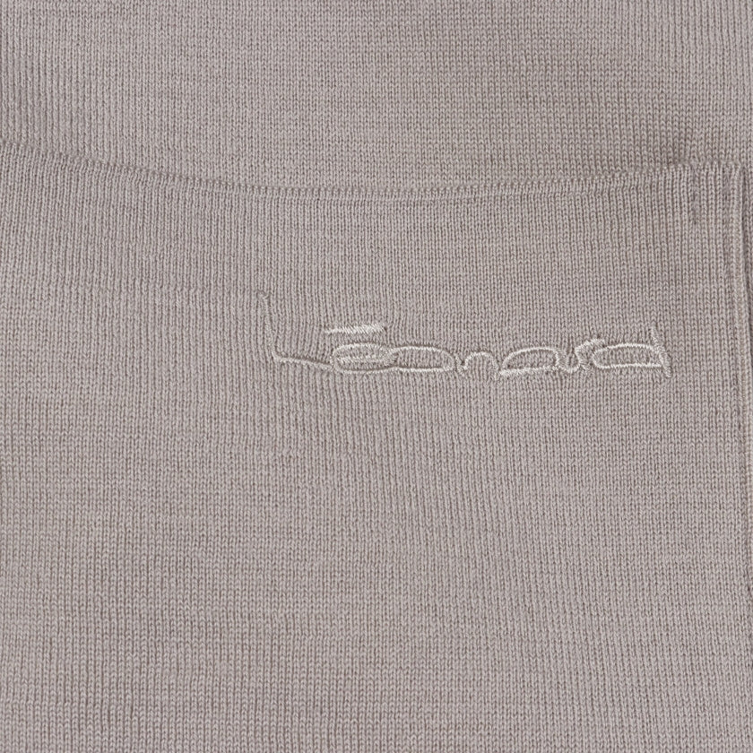 ニット ラップコート ダウンコート ウール グレー レオナールファッション アウター LEONARD FASHION