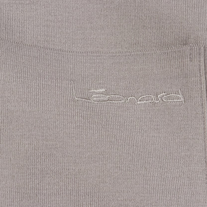 ニット ラップコート ダウンコート ウール グレー レオナールファッション アウター LEONARD FASHION