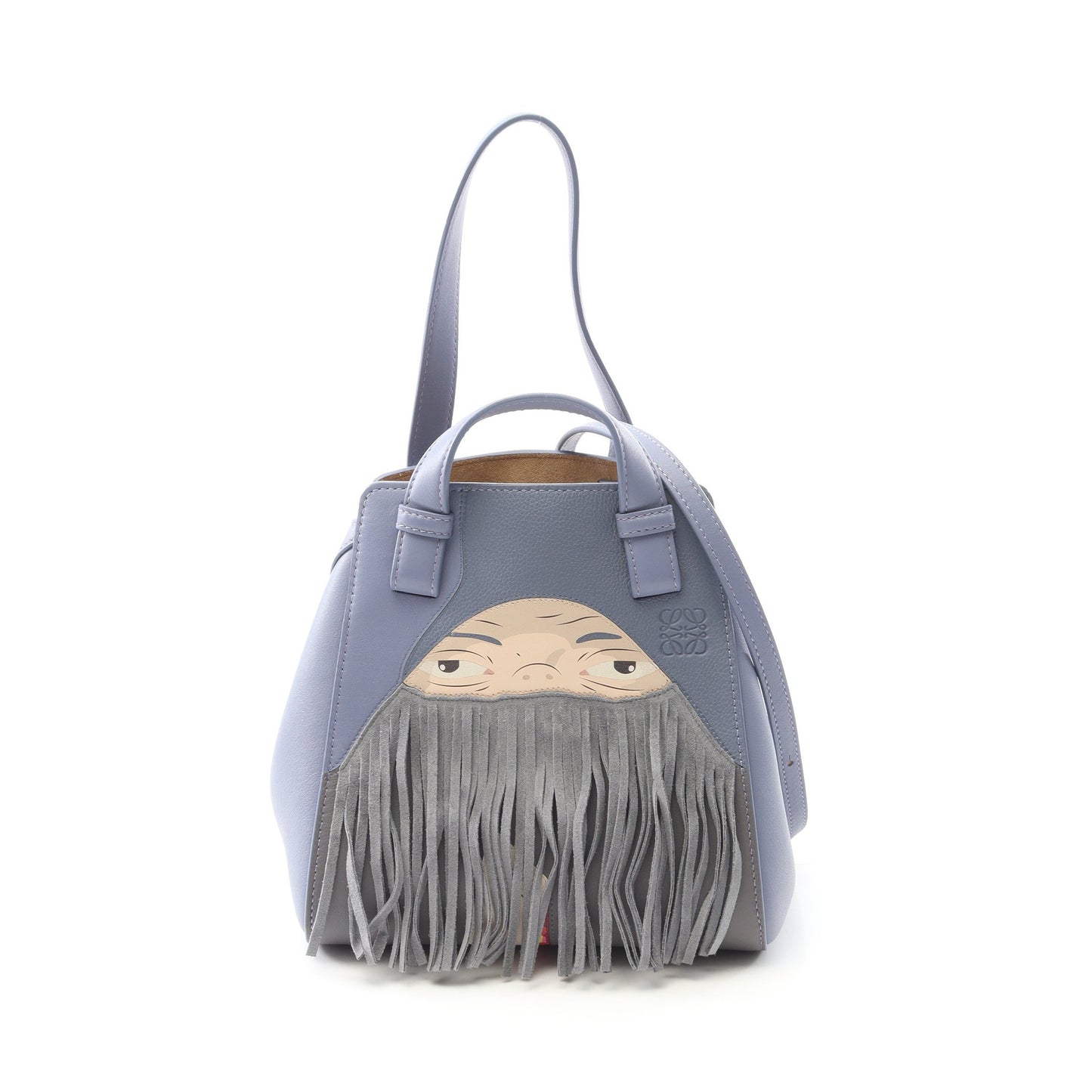 LOEWE × ハウルの動く城 ハンモックナゲット ハンドバッグ レザー ブルーグレー 2WAY ロエベ バッグ LOEWE