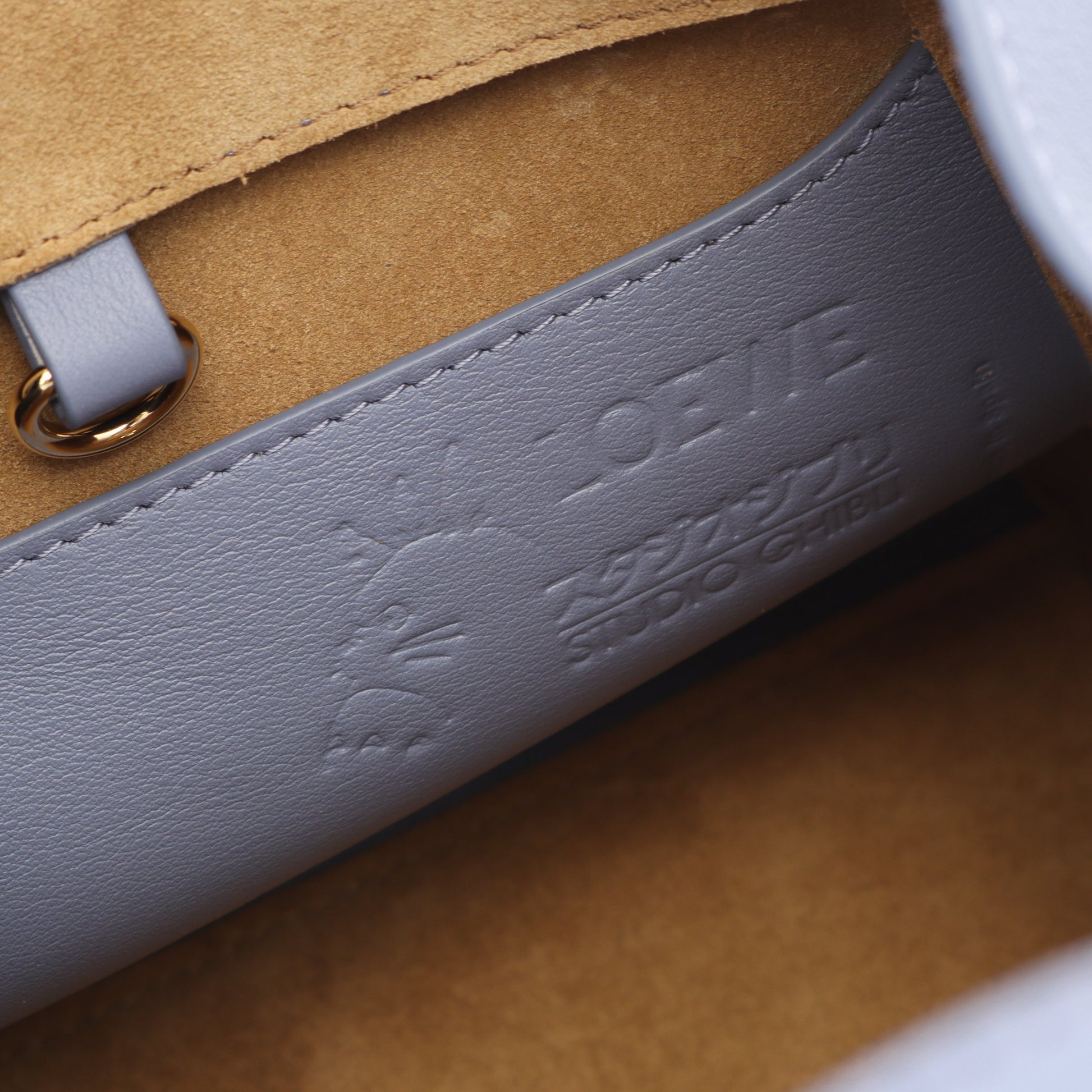 LOEWE × ハウルの動く城 ハンモックナゲット ハンドバッグ レザー ブルーグレー 2WAY ロエベ バッグ LOEWE