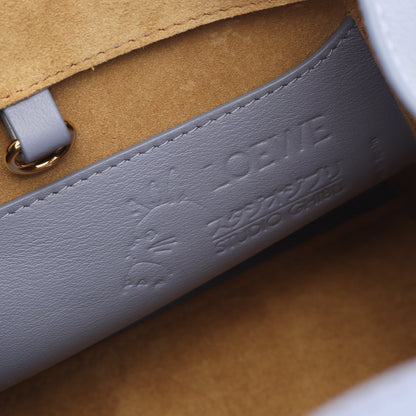 LOEWE × ハウルの動く城 ハンモックナゲット ハンドバッグ レザー ブルーグレー 2WAY ロエベ バッグ LOEWE
