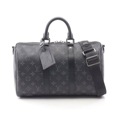 キーポル バンドリエール35 モノグラムエクリプス ハンドバッグ PVC レザー ブラック 2WAY ルイヴィトン バッグ LOUIS VUITTON