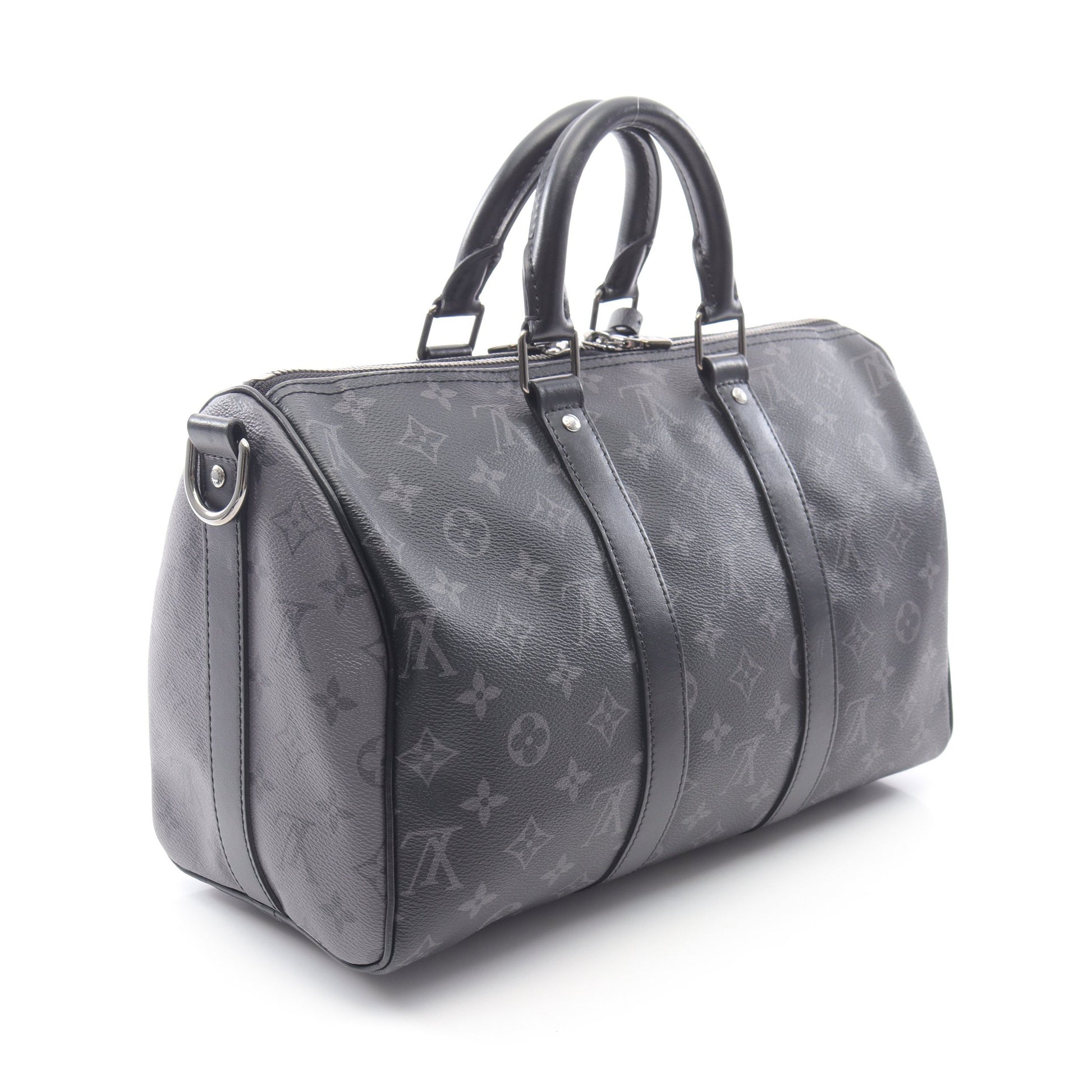 キーポル バンドリエール35 モノグラムエクリプス ハンドバッグ PVC レザー ブラック 2WAY ルイヴィトン バッグ LOUIS VUITTON