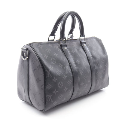 キーポル バンドリエール35 モノグラムエクリプス ハンドバッグ PVC レザー ブラック 2WAY ルイヴィトン バッグ LOUIS VUITTON