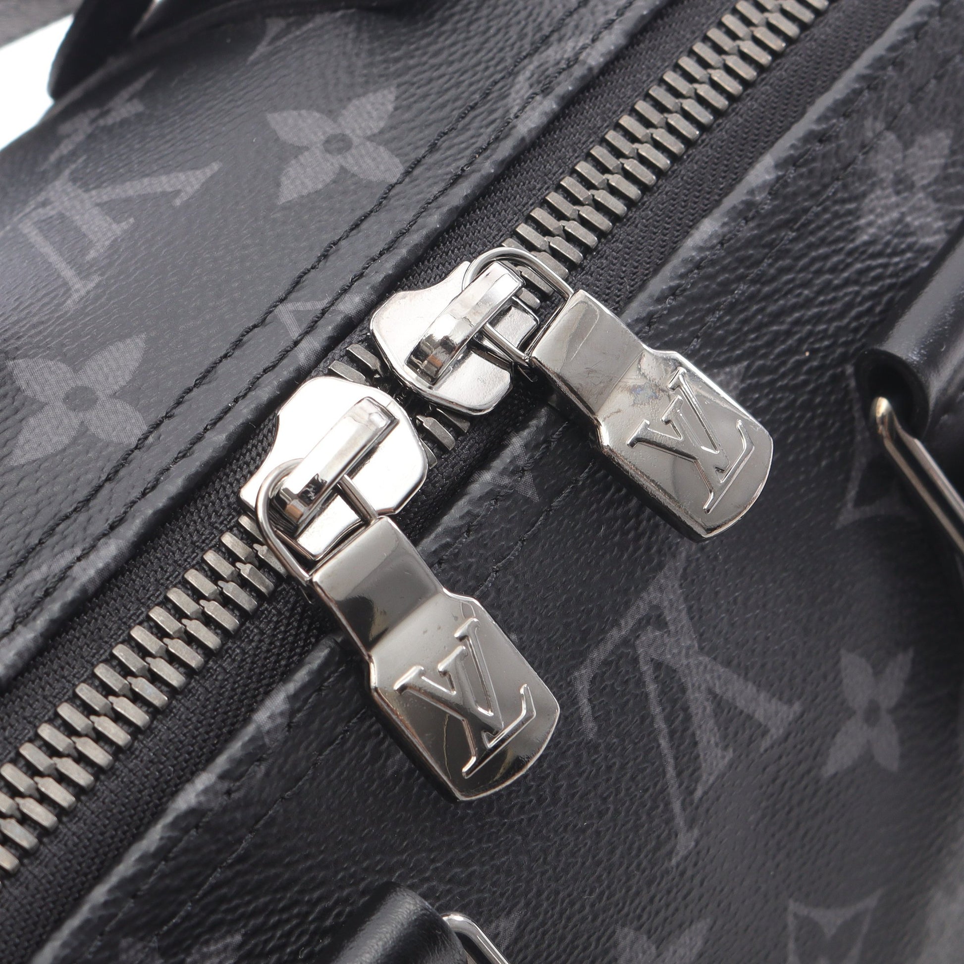 キーポル バンドリエール35 モノグラムエクリプス ハンドバッグ PVC レザー ブラック 2WAY ルイヴィトン バッグ LOUIS VUITTON