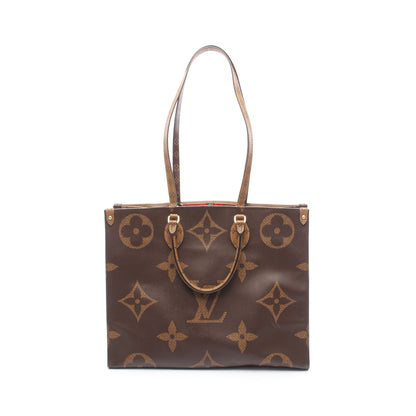 オンザゴーGM モノグラムジャイアント リバース ショルダーバッグ トートバッグ PVC ブラウン ベージュ 2WAY ルイヴィトン バッグ LOUIS VUITTON