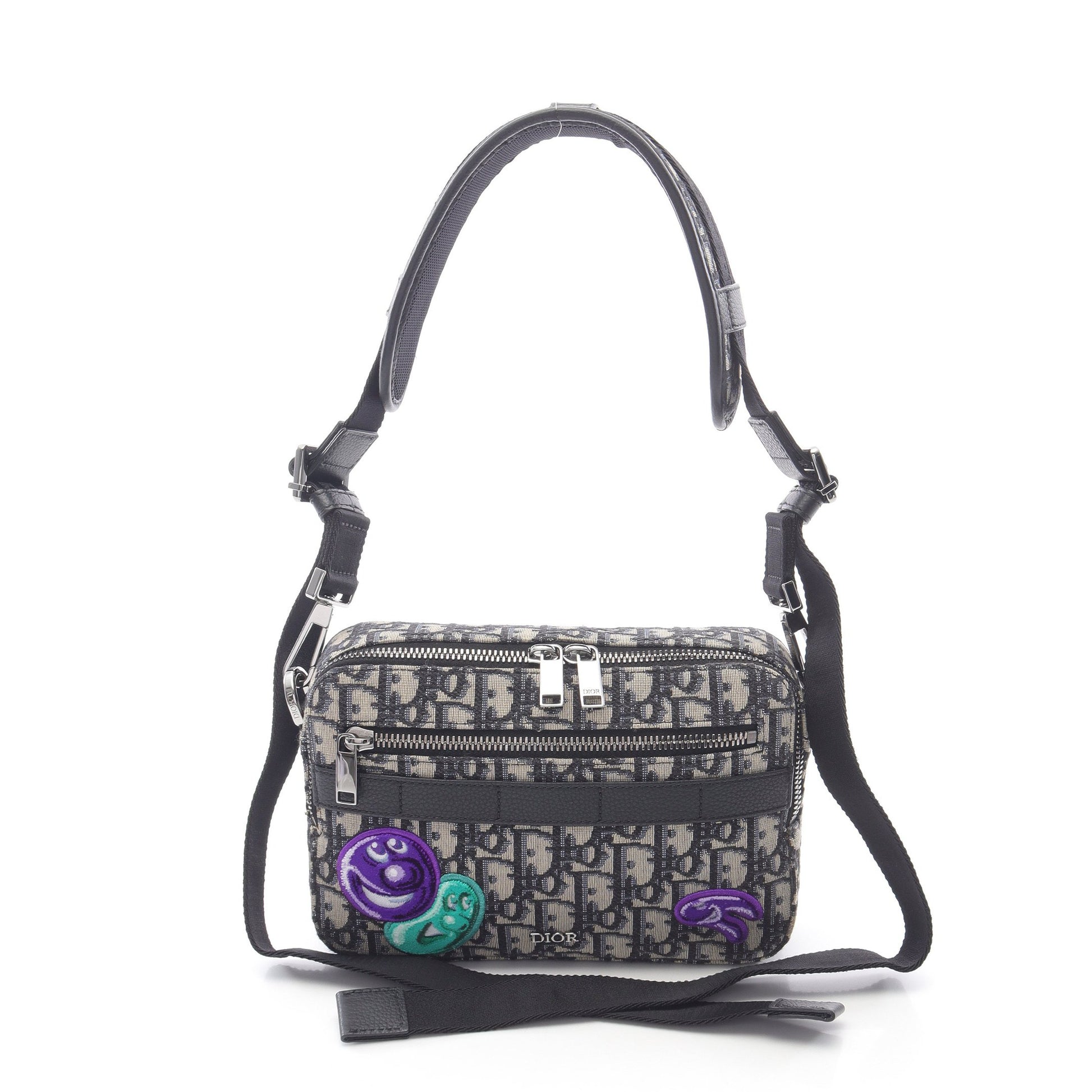 DIOR × Kenny Scharf オブリーク ショルダーバッグ キャンバス レザー  