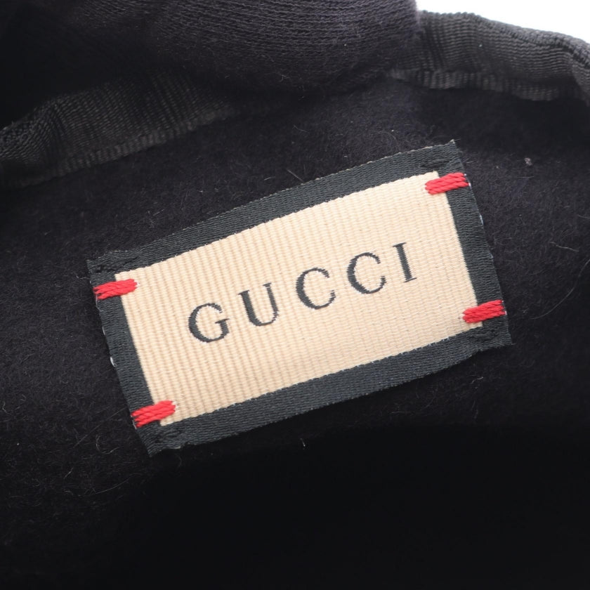 ダブルG ベレー帽 帽子 ウール ブラック リボン グッチ 財布・小物 GUCCI