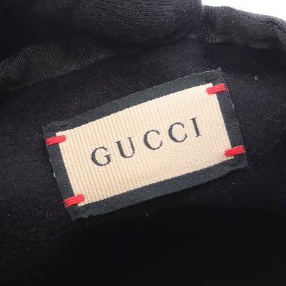 ダブルG ベレー帽 帽子 ウール ブラック リボン グッチ 財布・小物 GUCCI