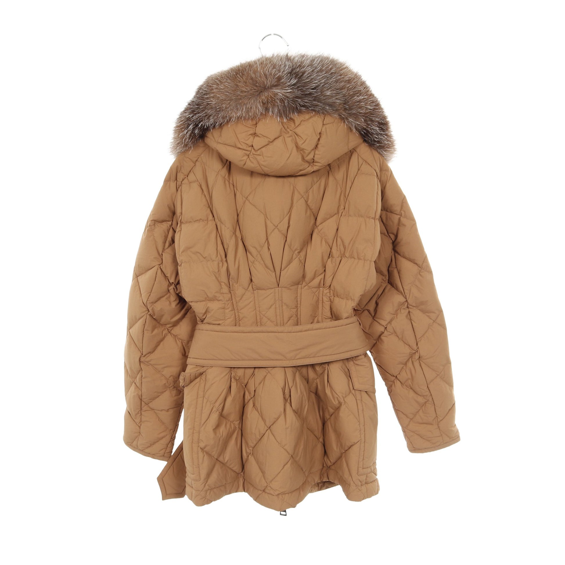 FICODIE ダウンジャケット ナイロン グレーベージュ フード付き  