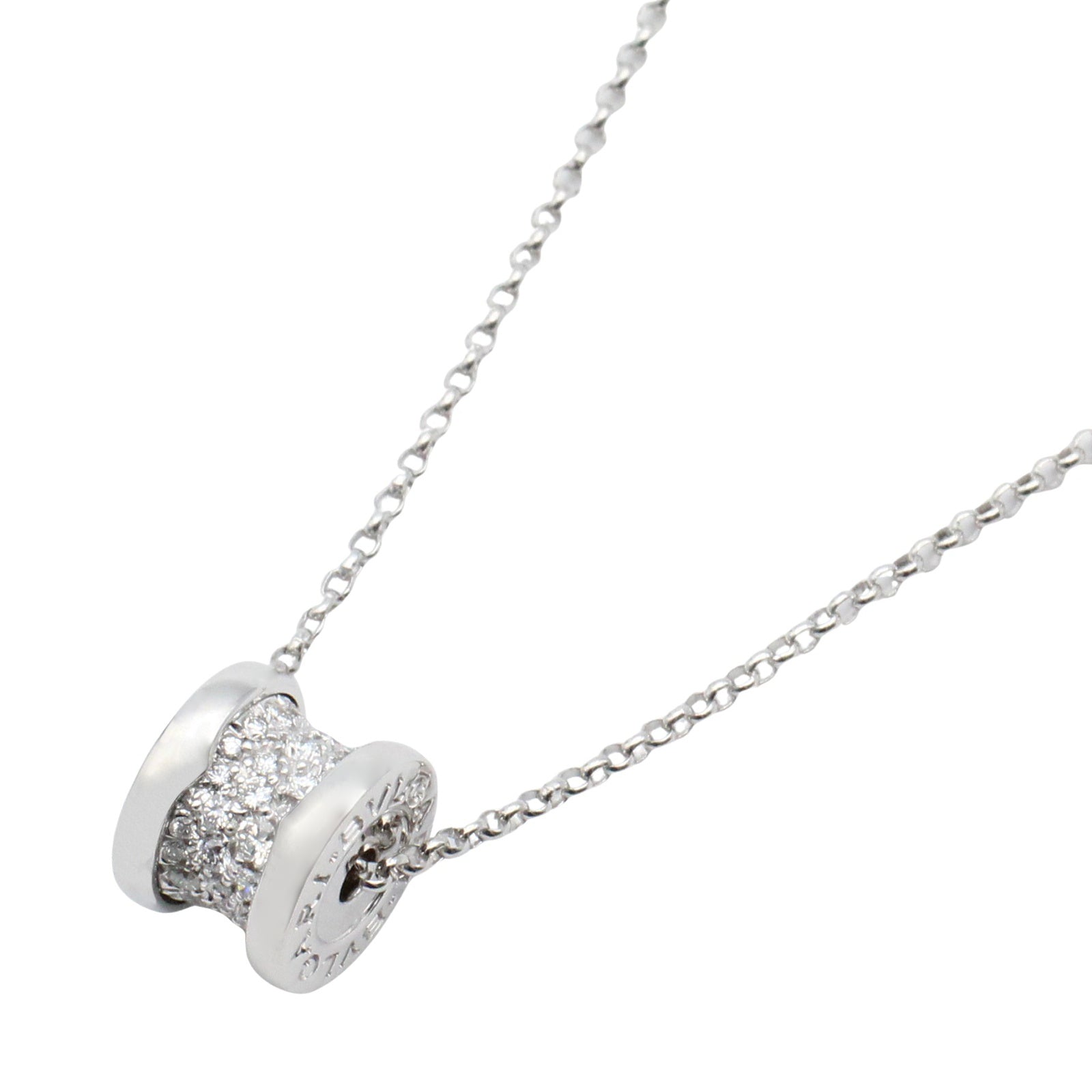 B-zero1 ネックレス ダイヤ ネックレス K18WG（ホワイトゴールド） ダイヤモンド クリア ブルガリ アクセサリー BVLGARI