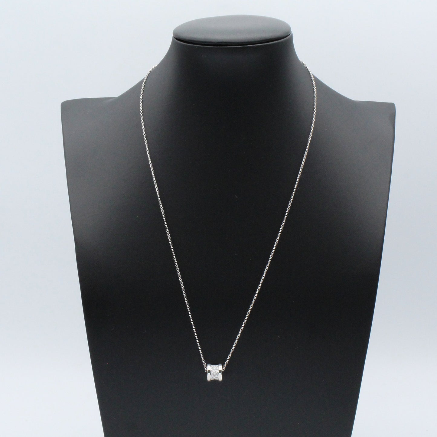 B-zero1 ネックレス ダイヤ ネックレス K18WG（ホワイトゴールド） ダイヤモンド クリア ブルガリ アクセサリー BVLGARI