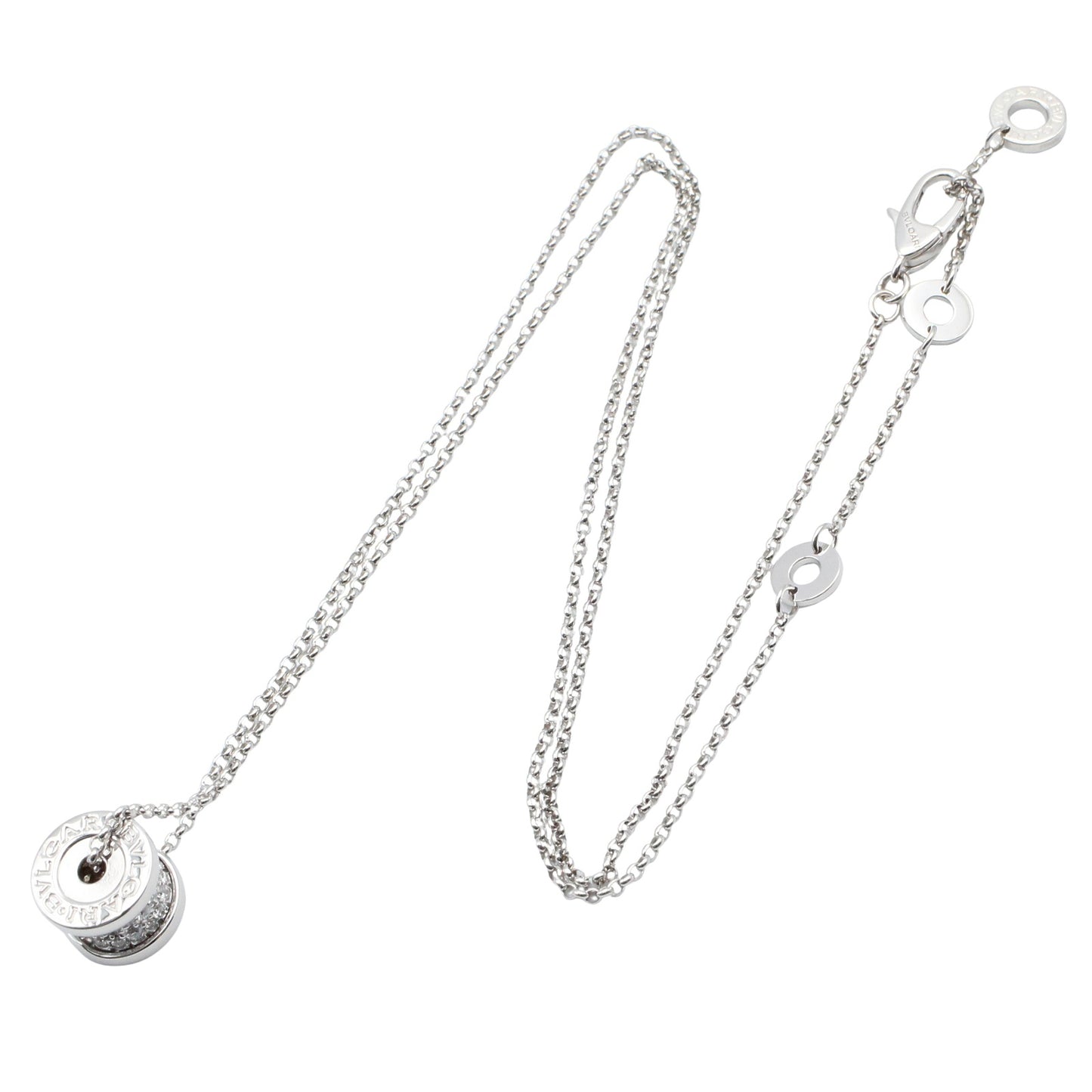 B-zero1 ネックレス ダイヤ ネックレス K18WG（ホワイトゴールド） ダイヤモンド クリア ブルガリ アクセサリー BVLGARI