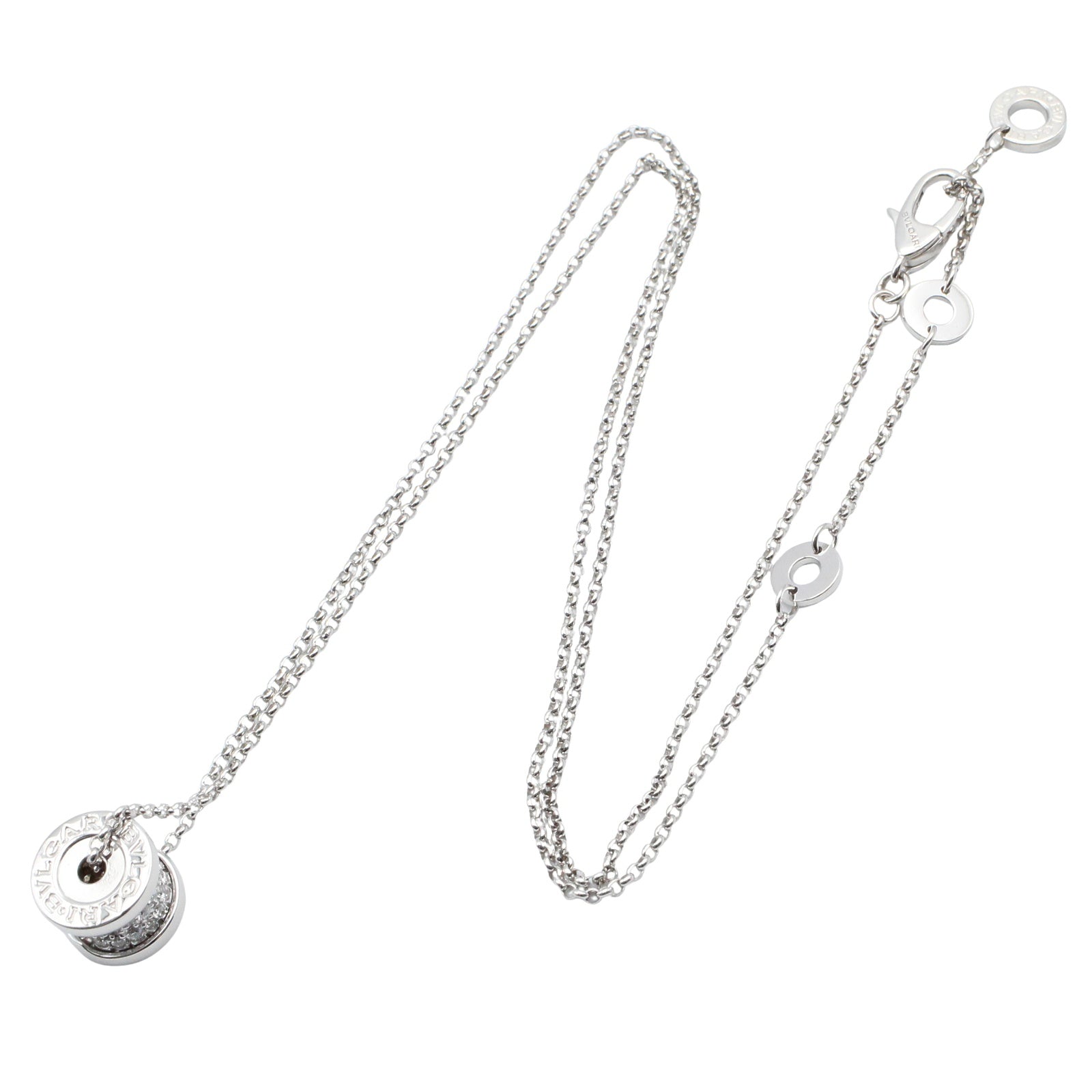 B-zero1 ネックレス ダイヤ ネックレス K18WG（ホワイトゴールド） ダイヤモンド クリア ブルガリ アクセサリー BVLGARI