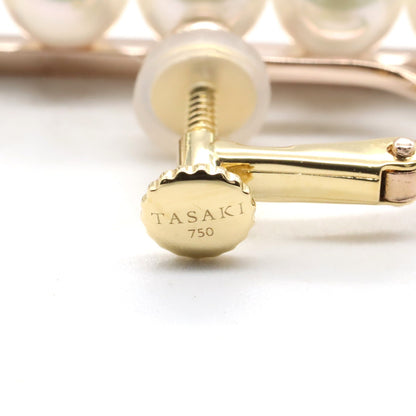 バランスイヤリング イヤリング K18（イエローゴールド） K18PG（ピンクゴールド） パール ホワイト タサキ アクセサリー TASAKI