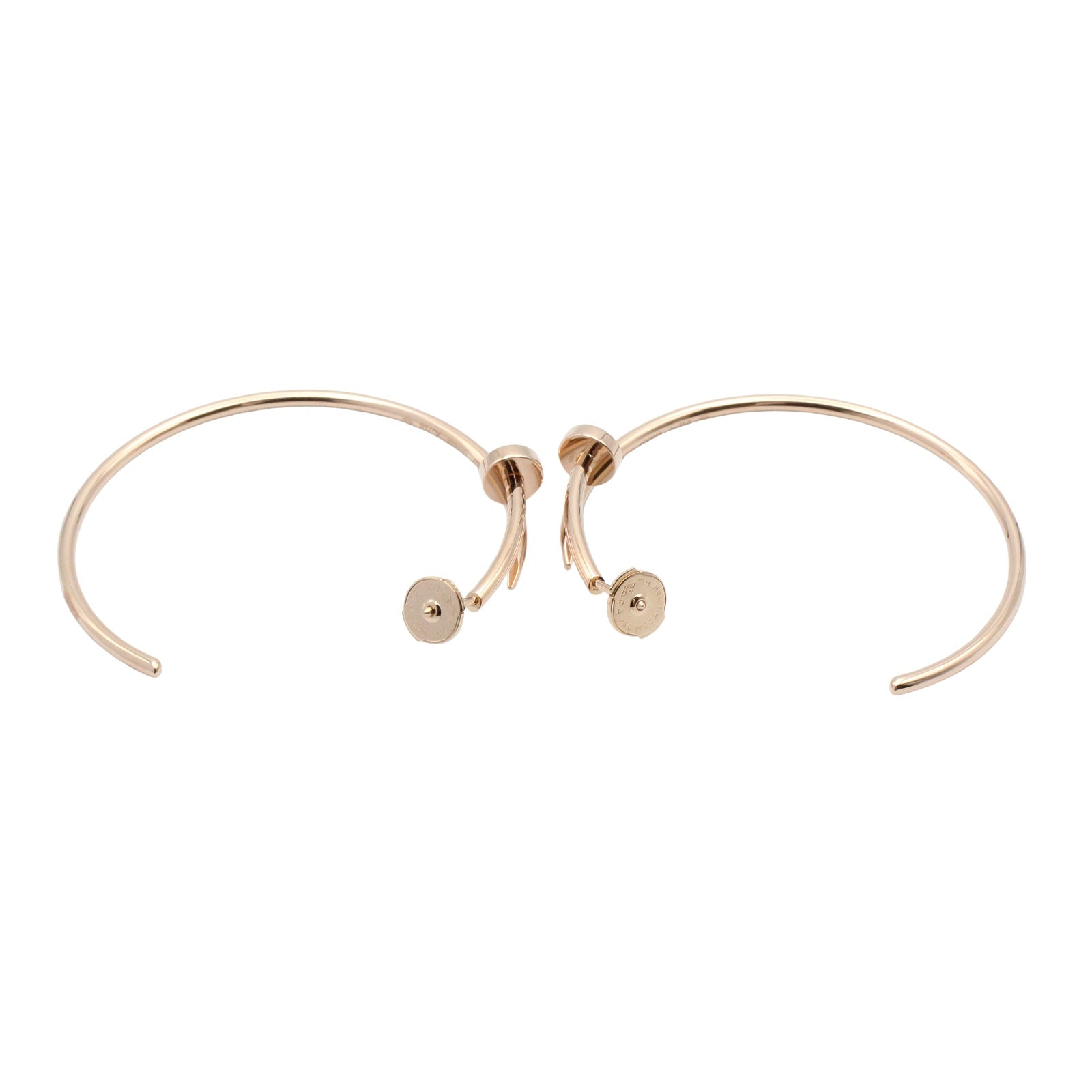 ジュストアンクルフープ ピアス ピアス K18PG（ピンクゴールド