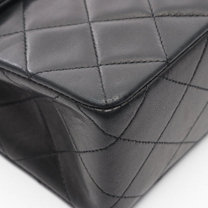 マトラッセ チェーンショルダーバッグ ラムスキン ブラック ゴールド金具 シャネル バッグ CHANEL