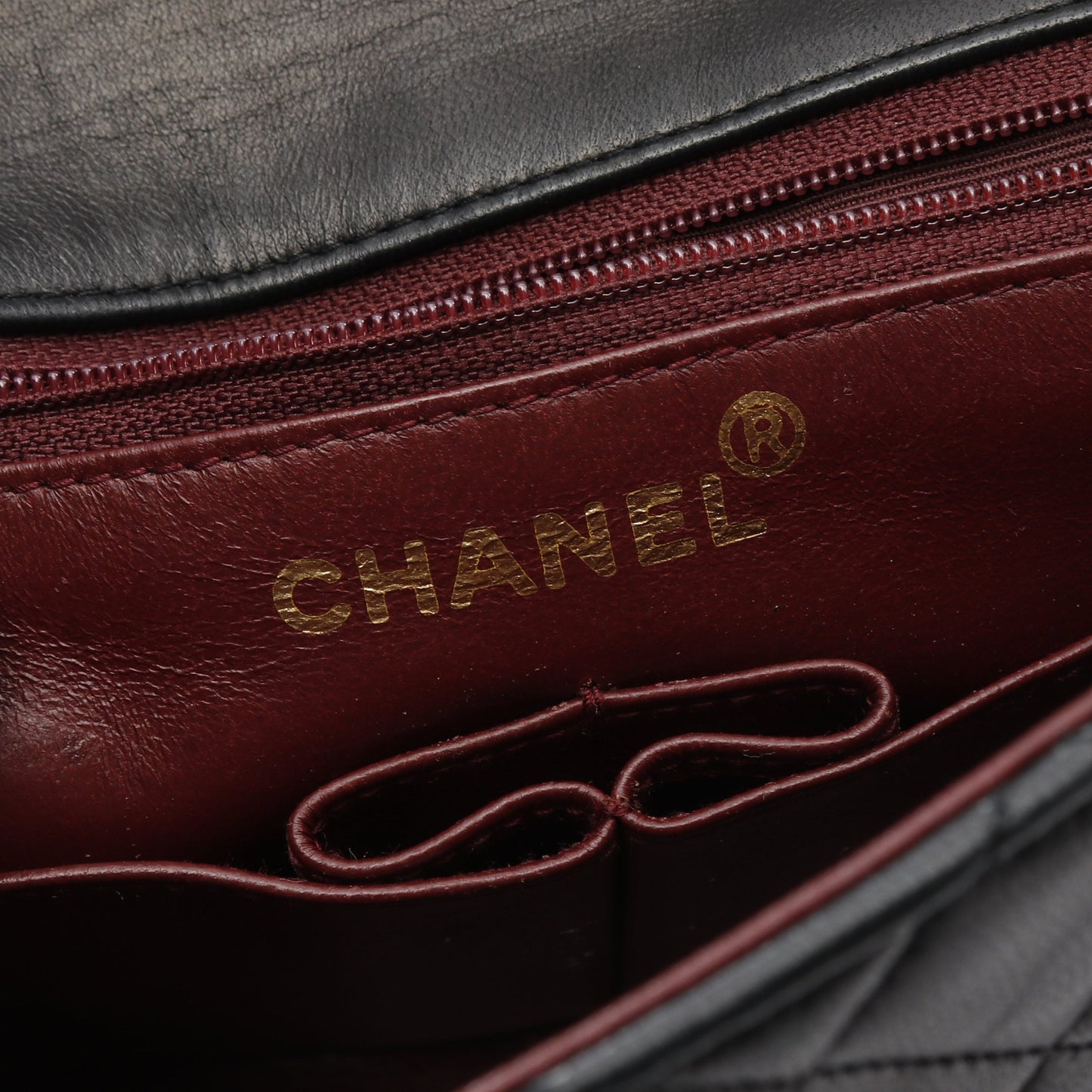 マトラッセ チェーンショルダーバッグ ラムスキン ブラック ゴールド金具 シャネル バッグ CHANEL