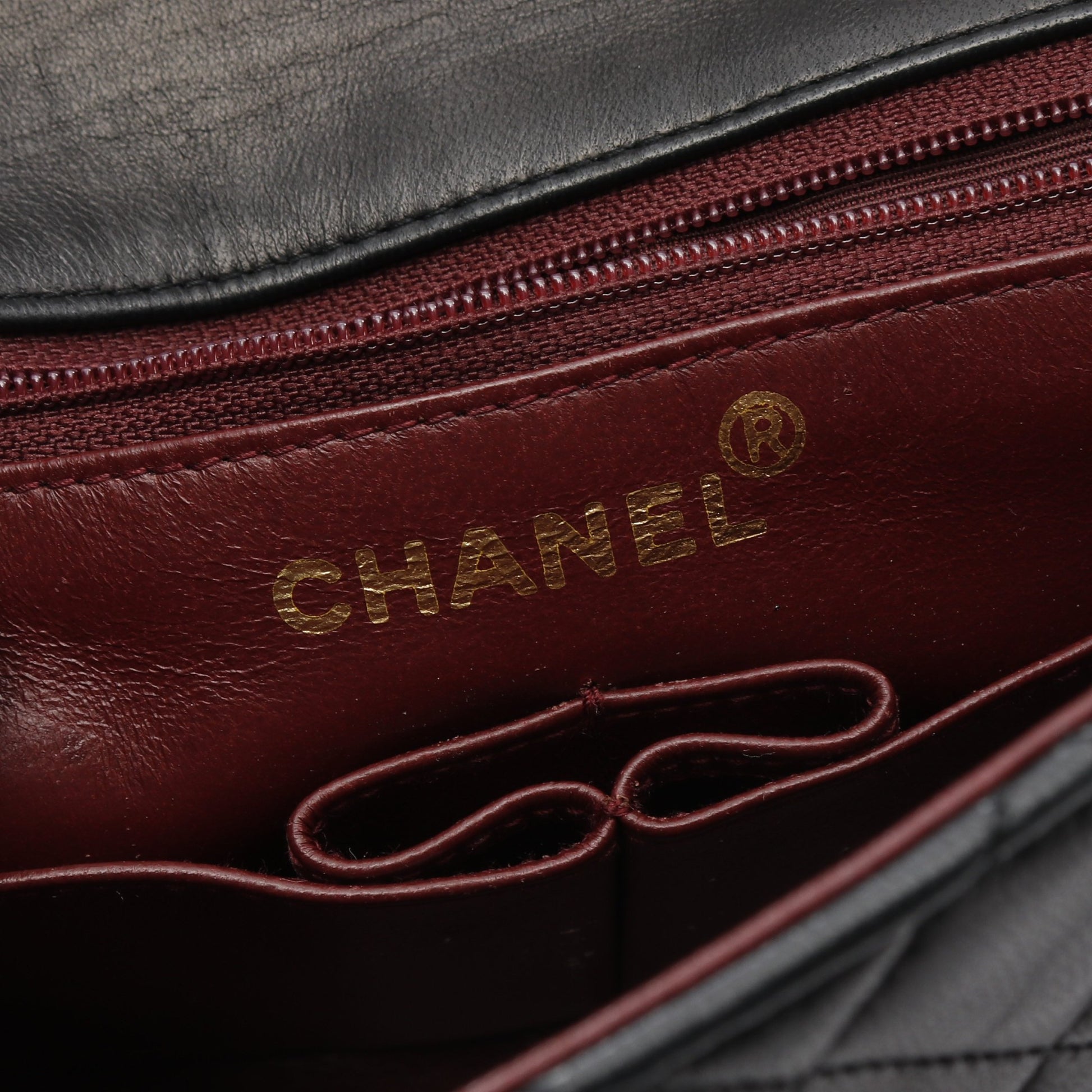 マトラッセ チェーンショルダーバッグ ラムスキン ブラック ゴールド金具 シャネル バッグ CHANEL