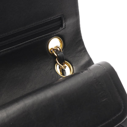 マトラッセ Wフラップ Wチェーンショルダーバッグ ラムスキン ブラック ゴールド金具 シャネル バッグ CHANEL
