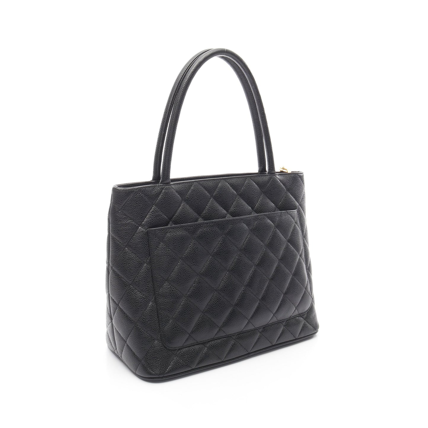 復刻トート ハンドバッグ トートバッグ キャビアスキン ブラック ゴールド金具 シャネル バッグ CHANEL