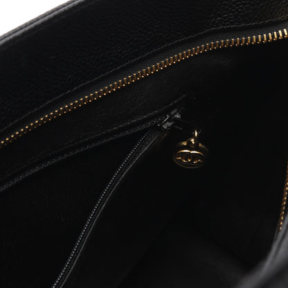 復刻トート ハンドバッグ トートバッグ キャビアスキン ブラック ゴールド金具 シャネル バッグ CHANEL