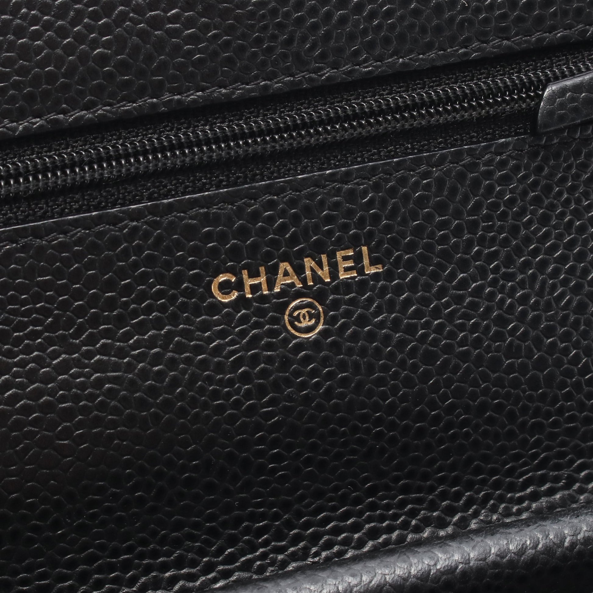 マトラッセ チェーンウォレット キャビアスキン ブラック ゴールド金具 シャネル バッグ CHANEL