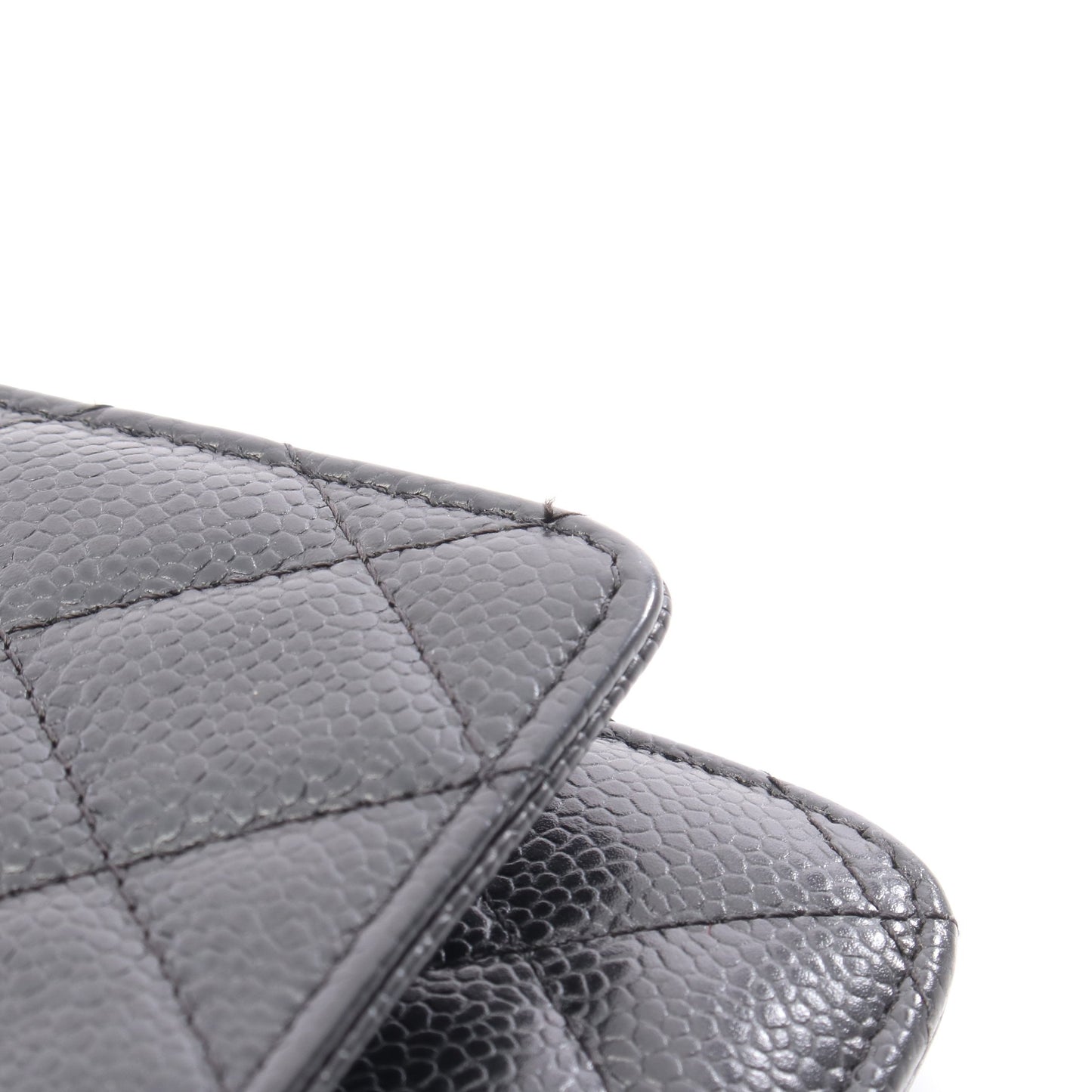 マトラッセ チェーンウォレット キャビアスキン ブラック ゴールド金具 シャネル バッグ CHANEL