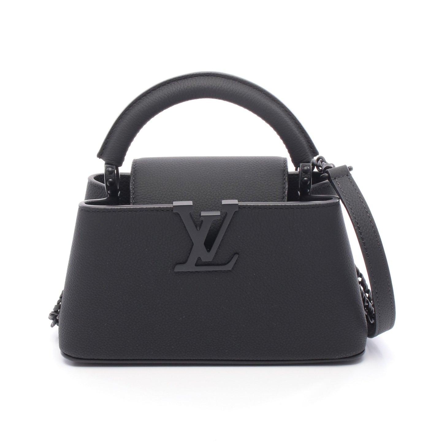 カプシーヌEW MINI ハンドバッグ レザー ブラック 2WAY ルイヴィトン バッグ LOUIS VUITTON