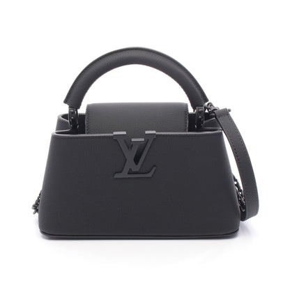 カプシーヌEW MINI ハンドバッグ レザー ブラック 2WAY ルイヴィトン バッグ LOUIS VUITTON