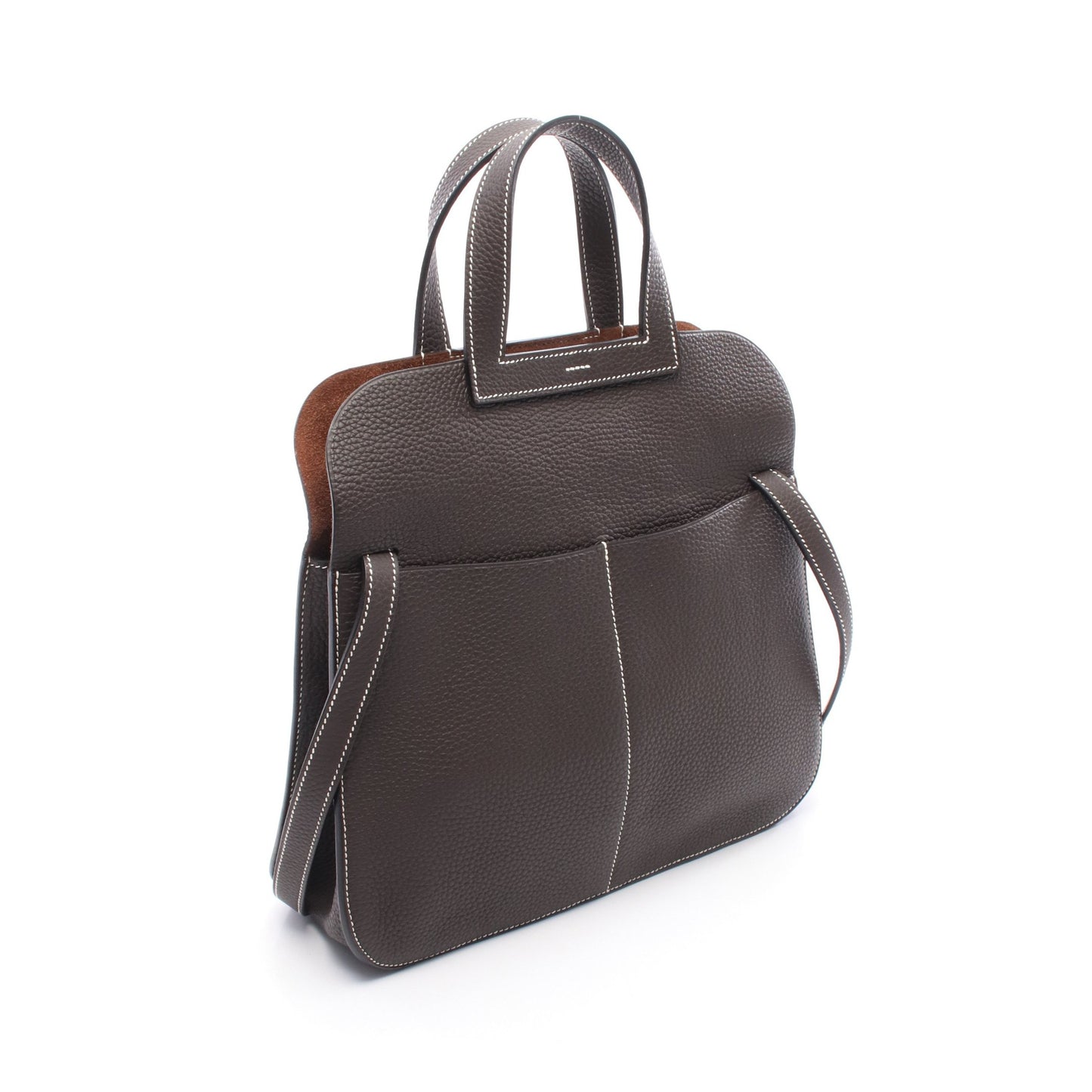 アルザン31 エベンヌ ハンドバッグ トリヨンクレマンス ダークブラウン シルバー金具 2WAY T刻印 エルメス バッグ HERMES