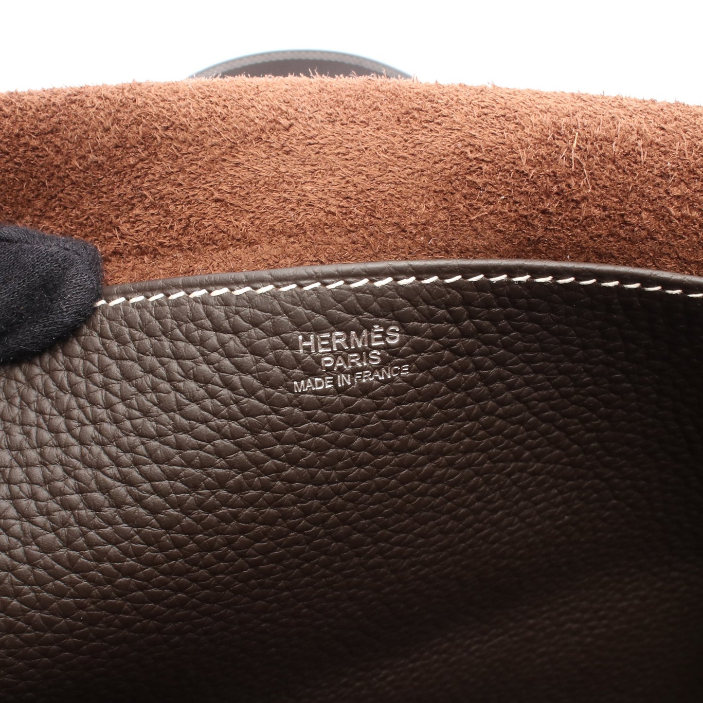 アルザン31 エベンヌ ハンドバッグ トリヨンクレマンス ダークブラウン シルバー金具 2WAY T刻印 エルメス バッグ HERMES