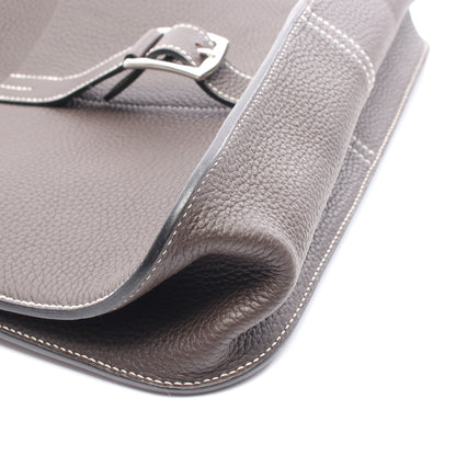 アルザン31 エベンヌ ハンドバッグ トリヨンクレマンス ダークブラウン シルバー金具 2WAY T刻印 エルメス バッグ HERMES