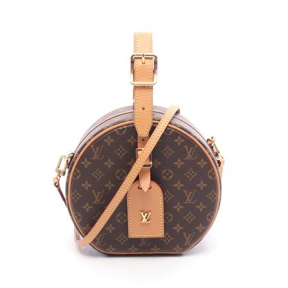 プティット ボワット シャポー モノグラム ハンドバッグ PVC レザー ブラウン 2WAY ルイヴィトン バッグ LOUIS VUITTON