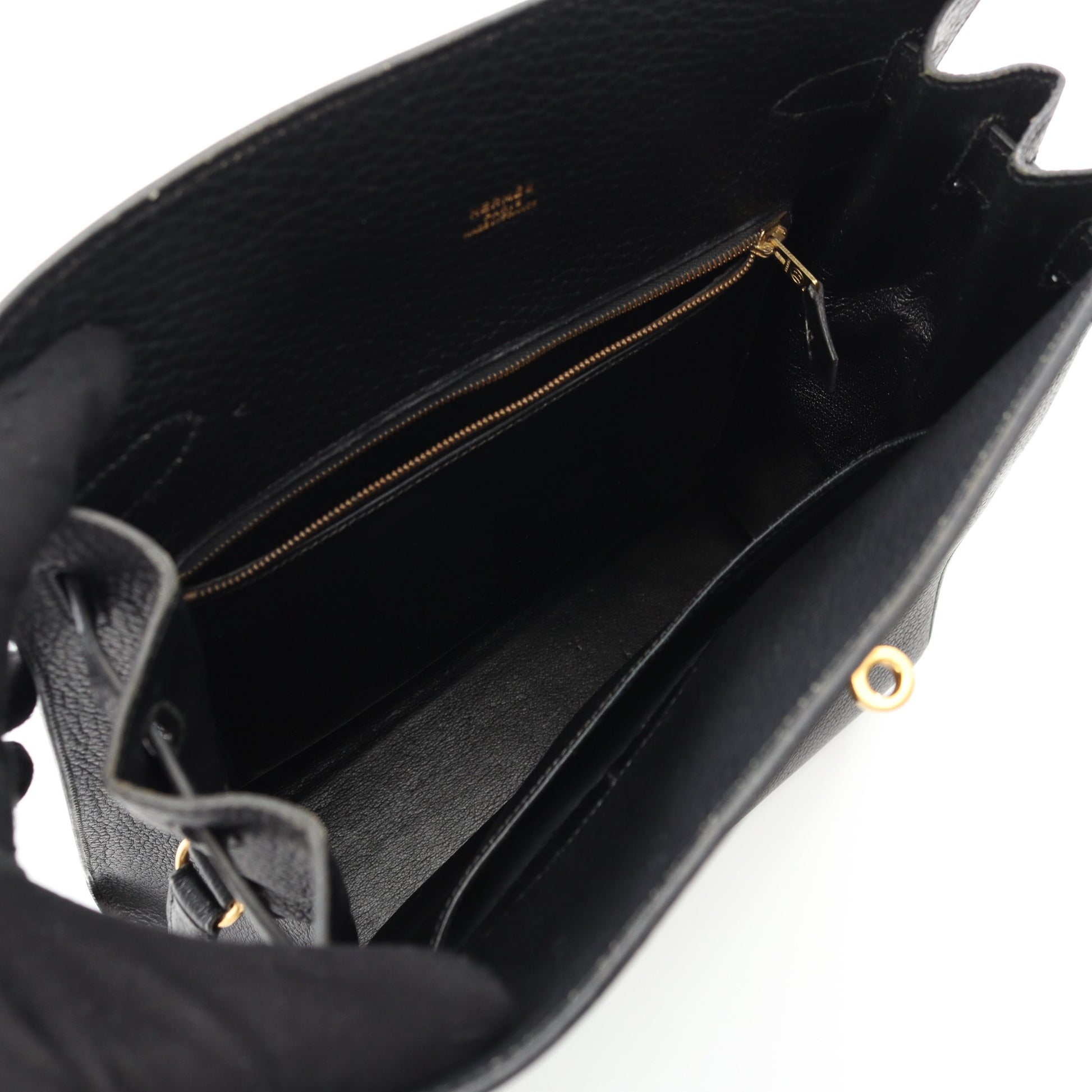 ケリースポーツGM ショルダーバッグ アルデンヌ ブラック ゴールド金具 ○W刻印 エルメス バッグ HERMES