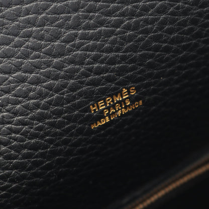 ケリースポーツGM ショルダーバッグ アルデンヌ ブラック ゴールド金具 ○W刻印 エルメス バッグ HERMES