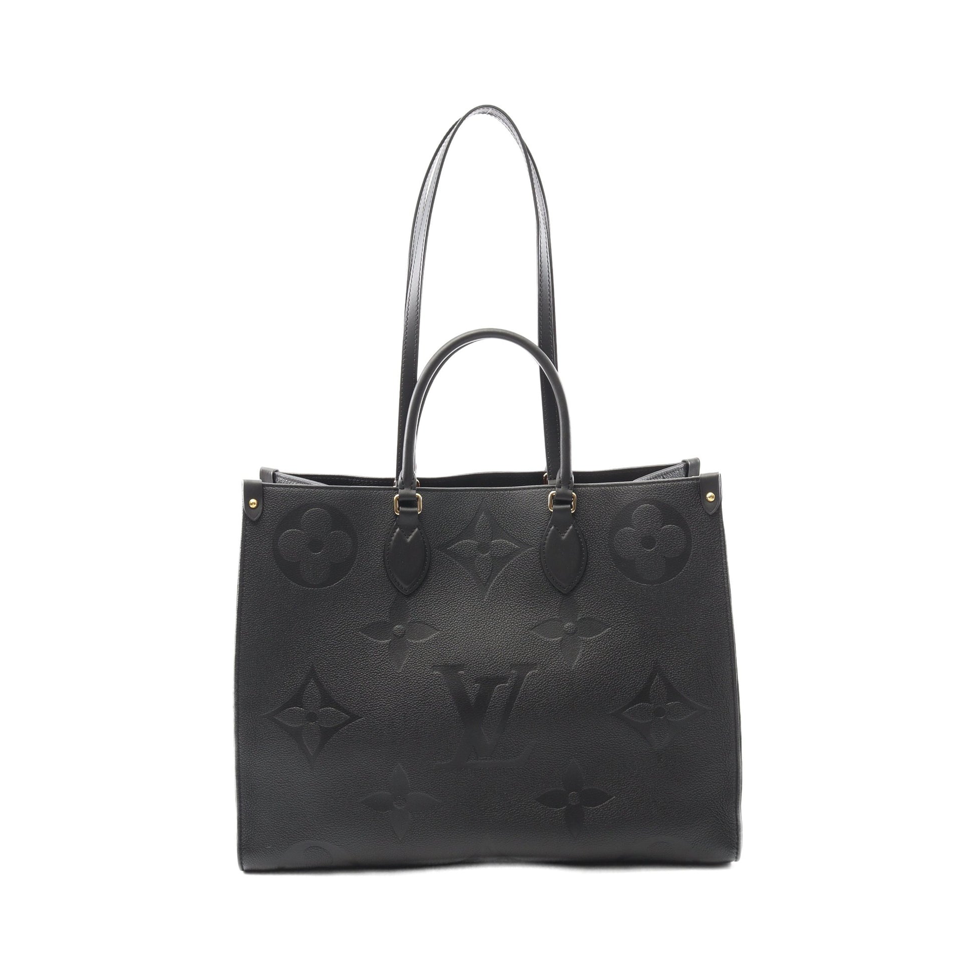 オンザゴーGM モノグラムアンプラント ノワール ショルダーバッグ トートバッグ レザー ブラック 2WAY ルイヴィトン バッグ LOUIS VUITTON