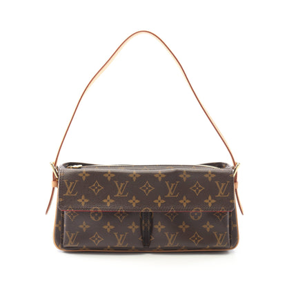 ヴィバシテMM モノグラム ショルダーバッグ PVC レザー ブラウン ルイヴィトン バッグ LOUIS VUITTON
