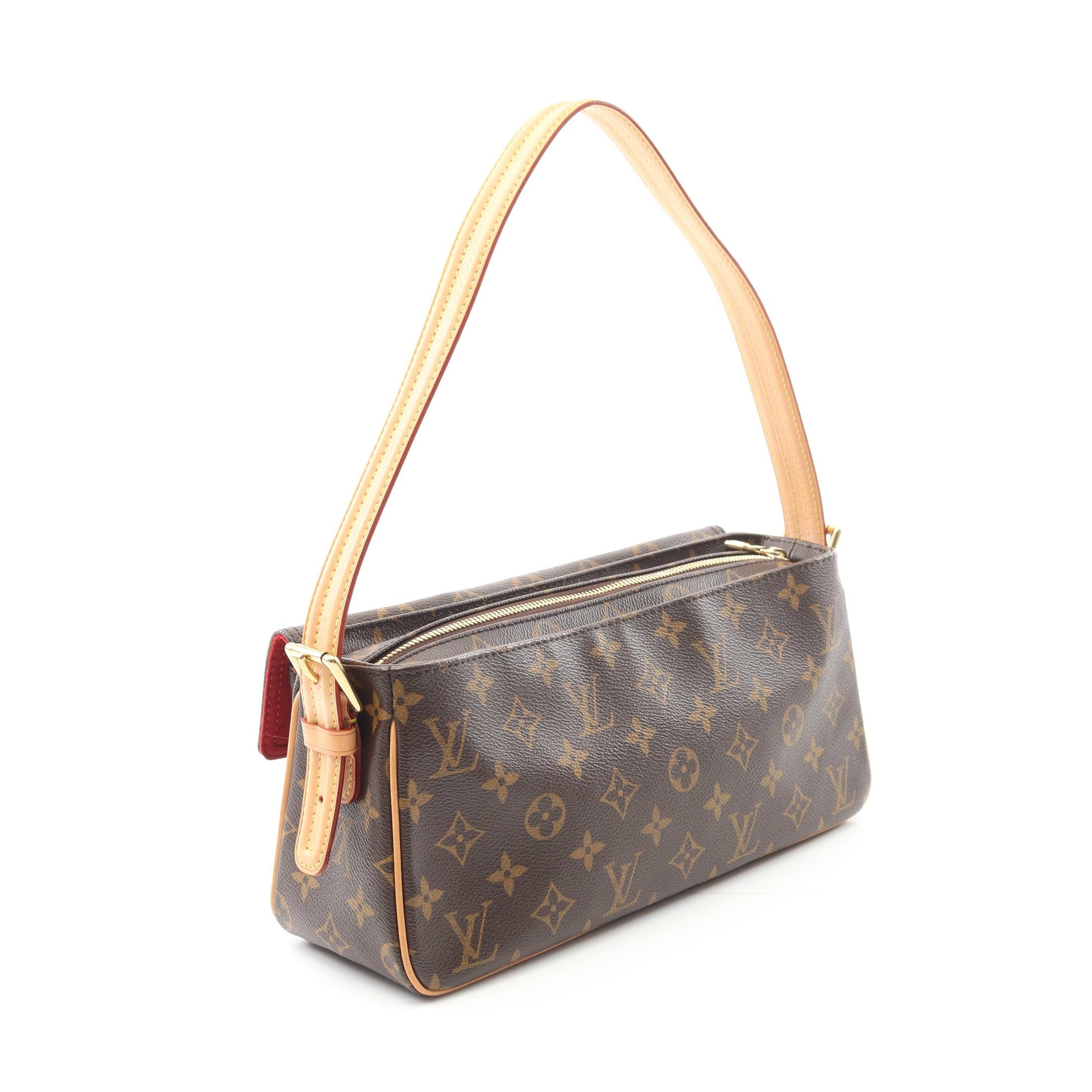ヴィバシテMM モノグラム ショルダーバッグ PVC レザー ブラウン ルイヴィトン バッグ LOUIS VUITTON