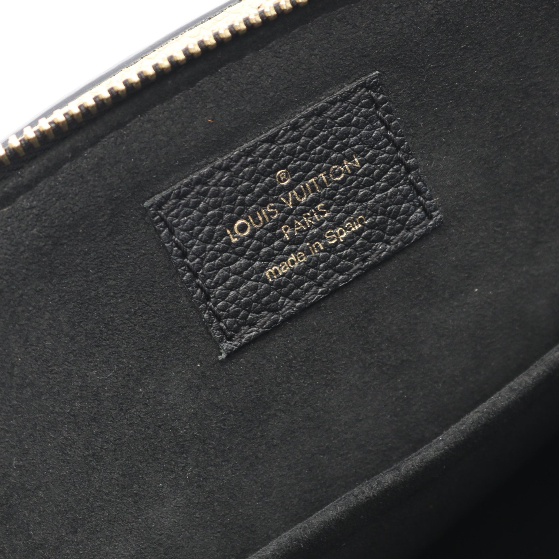 プティ パレPM バイカラーモノグラムアンプラント ハンドバッグ レザー ブラック ベージュ 2WAY ルイヴィトン バッグ LOUIS VUITTON
