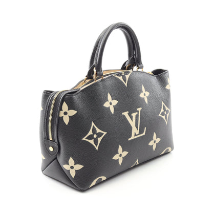 プティ パレPM バイカラーモノグラムアンプラント ハンドバッグ レザー ブラック ベージュ 2WAY ルイヴィトン バッグ LOUIS VUITTON