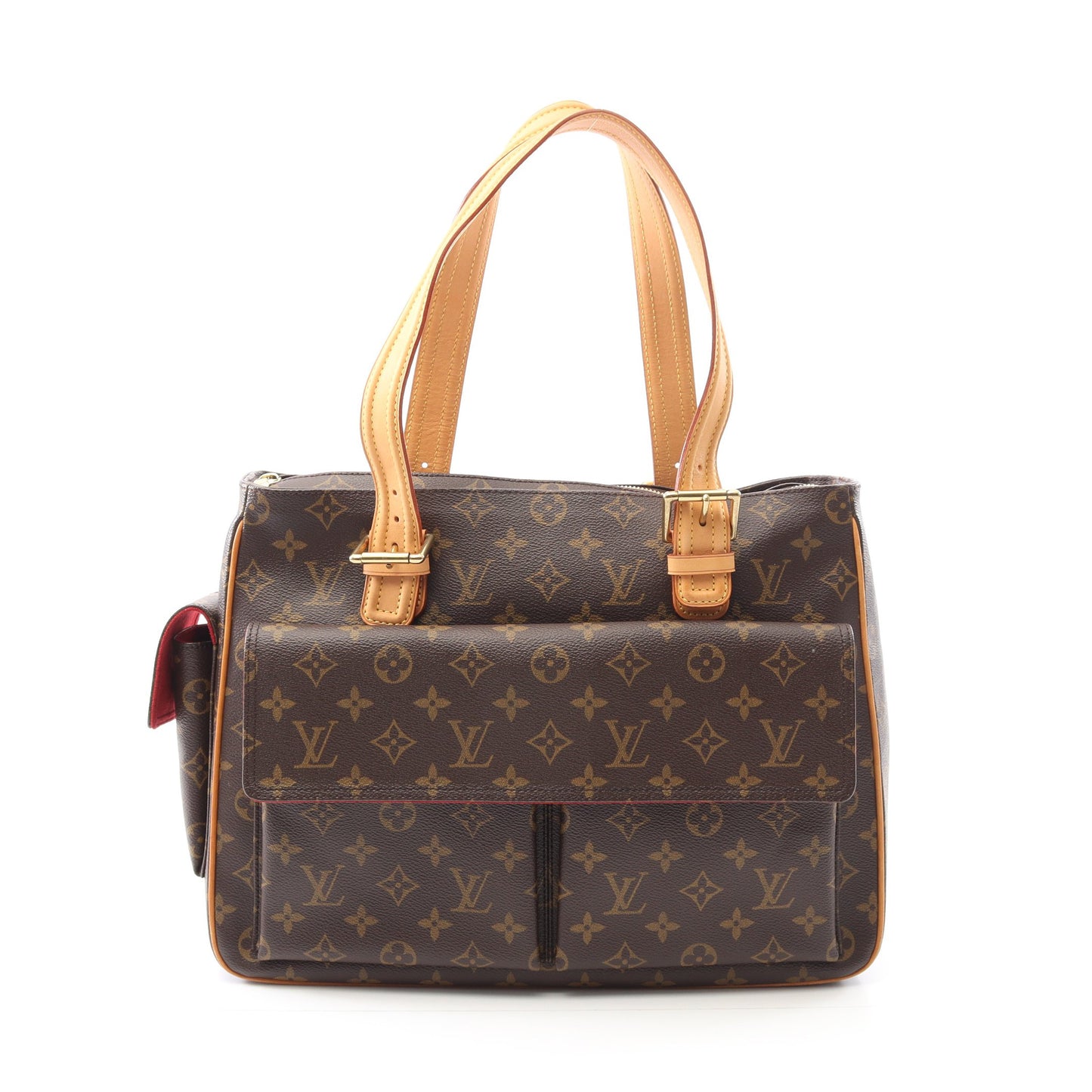 ミュルティプリシテ モノグラム ハンドバッグ PVC レザー ブラウン ルイヴィトン バッグ LOUIS VUITTON