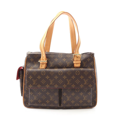 ミュルティプリシテ モノグラム ハンドバッグ PVC レザー ブラウン ルイヴィトン バッグ LOUIS VUITTON