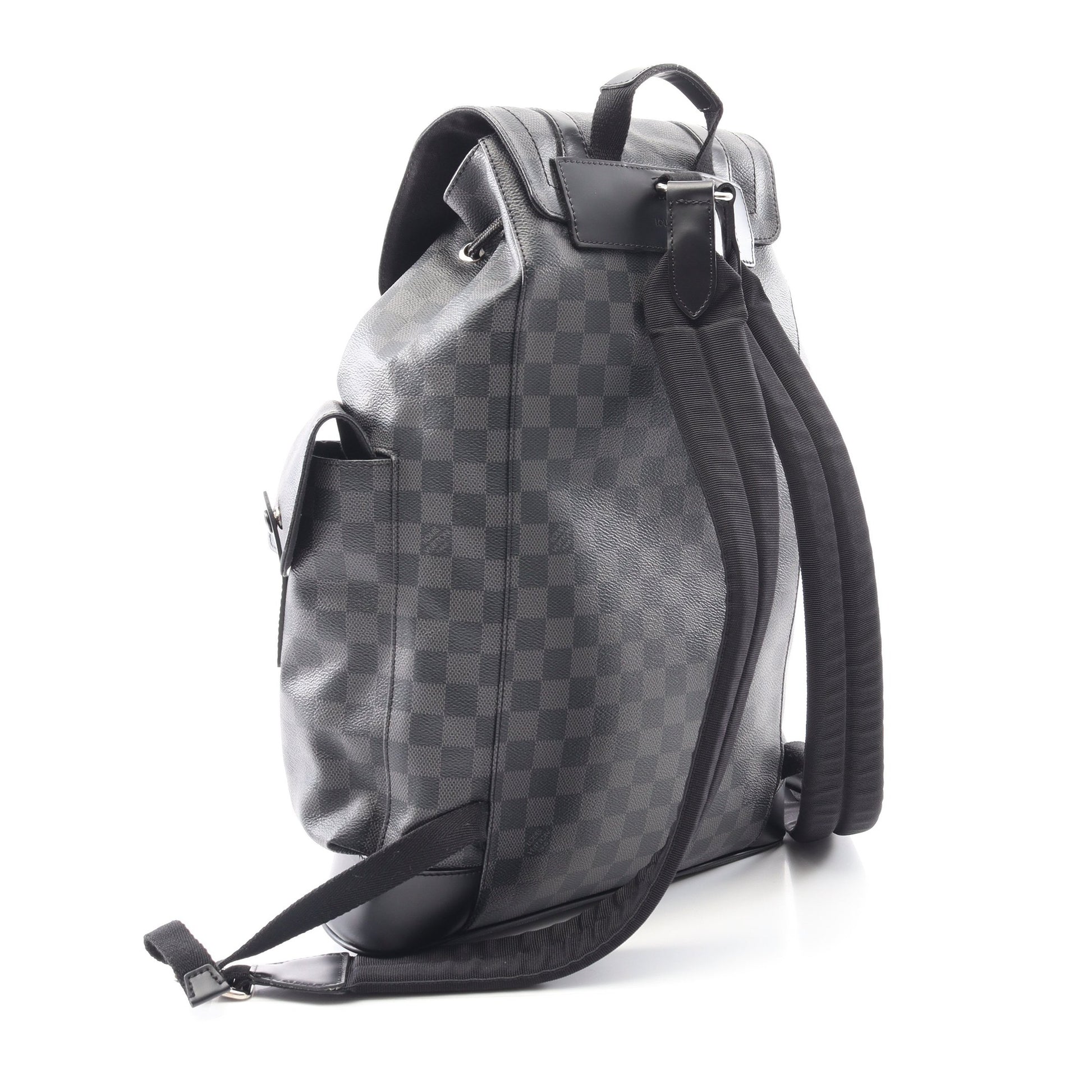 クリストファーPM ダミエグラフィット バックパック リュックサック PVC レザー ブラック ルイヴィトン バッグ LOUIS VUITTON